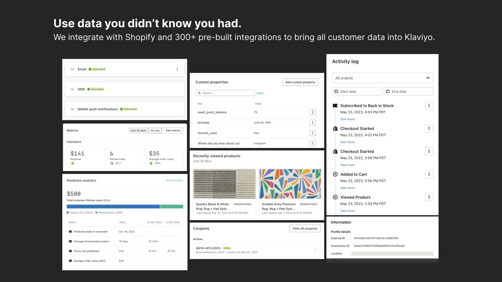 Email & SMS Marketing: Klaviyo