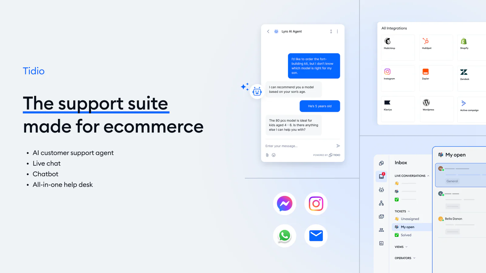 Customer Service & AI Chat: Tidio