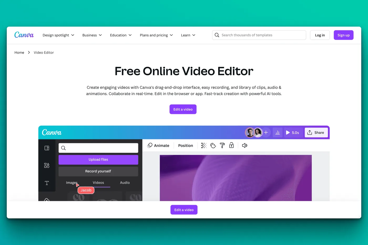 Canva Video Editor